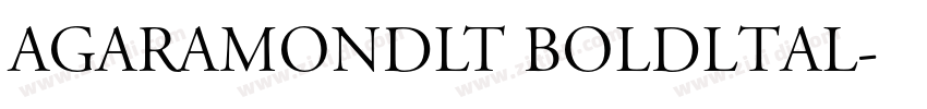 AGaramondLT Boldltal字体转换